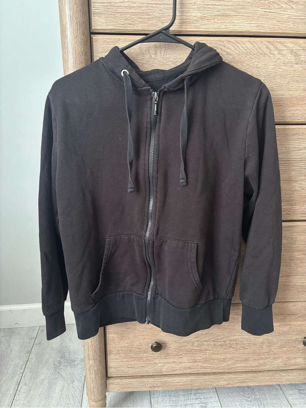 Time and Tru Black Full-Zip Hoodie